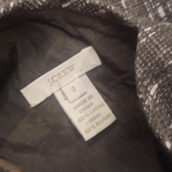 J.Crew Gray and White Tweed Contessa Dress - Picture 4 of 5